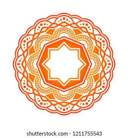 Colorful cute mandala