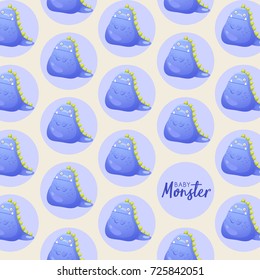 Colorful Cute  Monsters Set : Vector Illustration