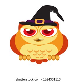 colorful cute owl icon clip art graphic