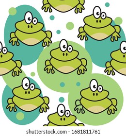 colorful cute seamless cartoon animal patterns. for cloth, wrapping, textiles. vector