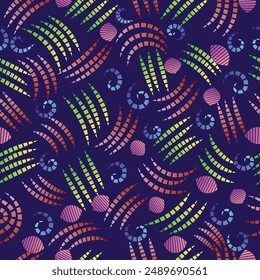 Colorful cute  seamless pattern background.