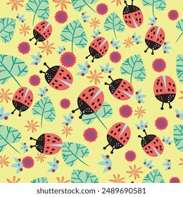 Colorful cute  seamless pattern background.