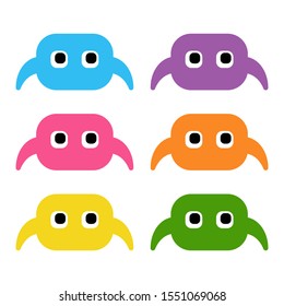 Colorful cute spider icon . Flat design vector illustration