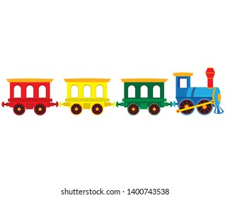 Colorful Cute Toy Train And Locomotive