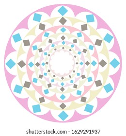 Colorful cycle on white background 