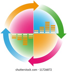 colorful cyclic arrows