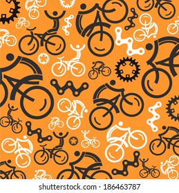 Colorful cycling background.