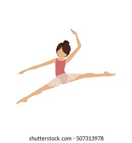 colorful dancer pose small spears