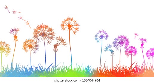 1,313 Rainbow Dandelion Images, Stock Photos & Vectors | Shutterstock