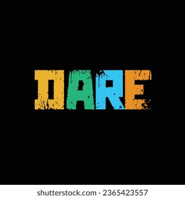 colorful dare logo design concept editable template