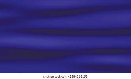 Colorful dark blue neon gradient. Blue wavy gradient background. Multicolored blurred transition. Vector illustration.