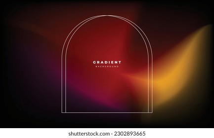 Colorful dark mesh gradient background template copy space. Suitable for poster, banner, landing page, leaflet, pamphlet, cover, or booklet.