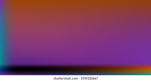 Colorful Dark Smooth Surface Illustration. Multicolor Smooth Surface Backdrop. Blank Neon Vector. Creepy Blurred Background. Creepy Modern Design Backdrop. Black Rainbow Trendy Background.