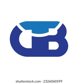 Diseño de logotipo vectorial de letras de DB coloridas