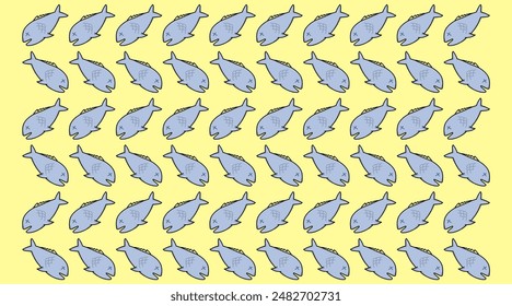 colorido pescado muerto patrón sin costuras. Antecedentes