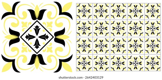 Colorful decor arts display vactor Patterns tile background