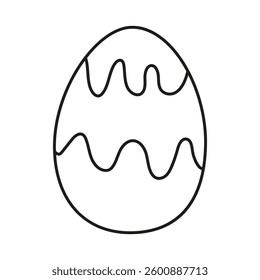 Colorful decorated easter egg design suitable for spring celebrations and craft projects