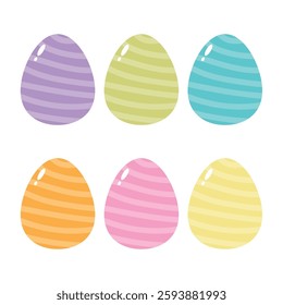 Colorful Decorated Eggs for easter