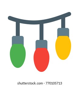 Colorful decorated lights