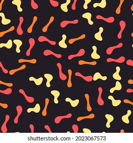 Colorful decorated seamless pattern for fabrics.