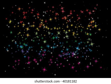 Colorful decorating glitters