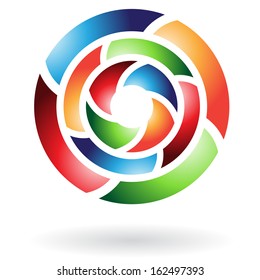 Colorful Decorative Abstract Icon