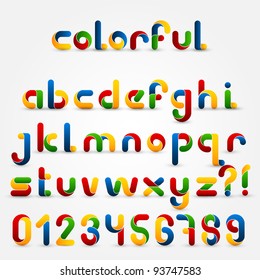 Colorful Decorative Alphabet Set