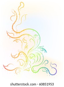 Colorful decorative corner