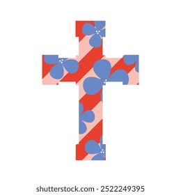 Colorful Decorative Cross - Single Vector 08
