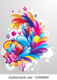 Elementos decorativos coloridos para el diseño