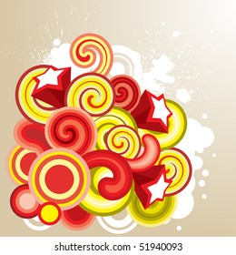 Colorful decorative element for your design