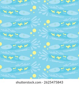 Colorful Decorative Fish Seamless Pattern