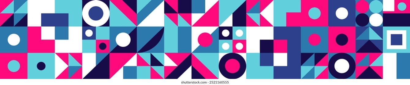 Colorful decorative geometric mosaic background. Cup design vector background. Vector eps 10