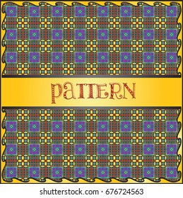 Colorful decorative geometric pattern background