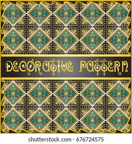 Colorful decorative geometric pattern background