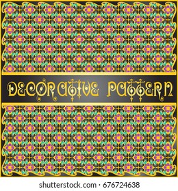 Colorful decorative geometric pattern background