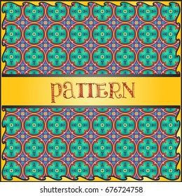 Colorful decorative geometric pattern background