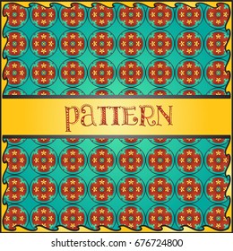 Colorful decorative geometric pattern background