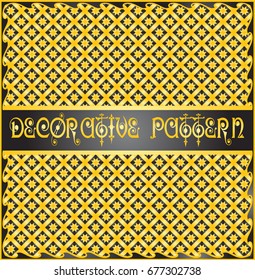 Colorful decorative geometric pattern background
