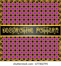 Colorful decorative geometric pattern background