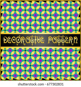 Colorful decorative geometric pattern background