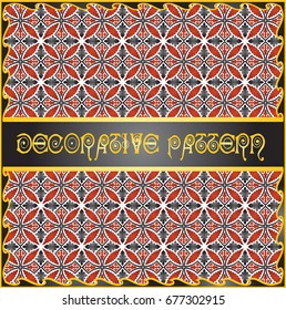 Colorful decorative geometric pattern background