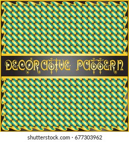 Colorful decorative geometric pattern background
