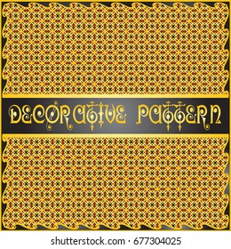 Colorful decorative geometric pattern background