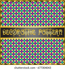 Colorful decorative geometric pattern background