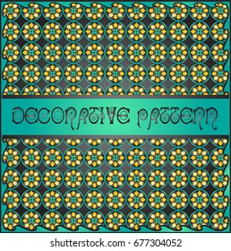 Colorful decorative geometric pattern background