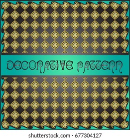 Colorful decorative geometric pattern background
