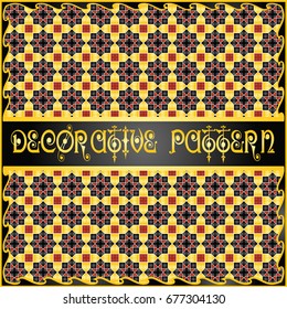 Colorful decorative geometric pattern background