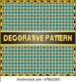 Colorful decorative geometric pattern background