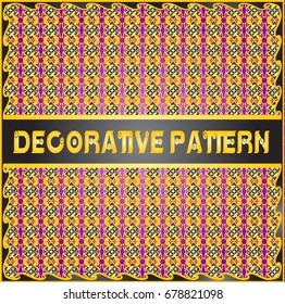 Colorful decorative geometric pattern background